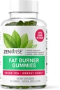 Zenwise Health Fat Burner Gummies - Appetite Suppressant for vægttab med Green Tea Extract og Garcinia Cambogia for Metabolisme + Green Coffee Bean og Hindbær Ketone - 60 Greve Apple Gummies