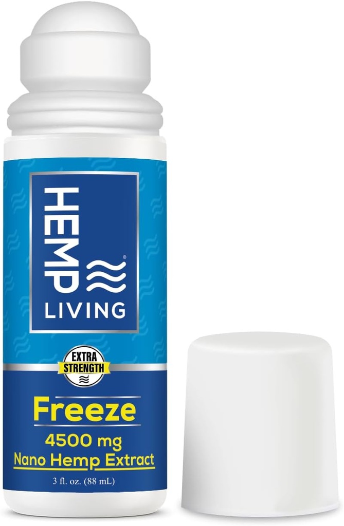 Fryse Nano Hempp Extract, Paining-Lemping Roll On, Cold Therapy, Roll On for Muscles and Joint Pain, 3 oz Roll on Bottle (4500 mg)