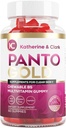 Katherine & Clark Panto Gold Vitamin B5 Pantothensyre Gummies for Acne - Hår hud og negle Gummies - Biotin, zink, Folsyre Chewable Non- GMO Gluten- Gratis for krop - Fedtet hud Gummies - 60 Greve