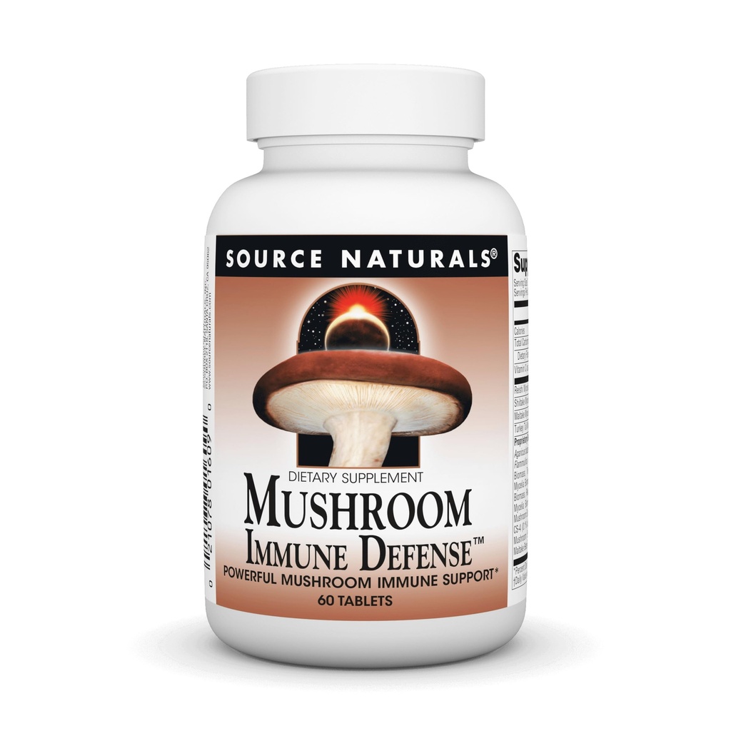 Kilde Naturals Mushroom immunforsvar, Kraftig Mushroom immunstøtte *, 16 Blend Complex - 60 tabletter