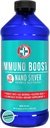 Be Smart Få forberedt Nano Silver Immun Boost - 16 oz - Daglig immunsupplement til familie - Gluten Free, Vegetar - Made in USA