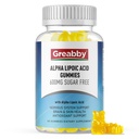 Alpha lipoinsyre 600 mg gumier, sukkerfri tyggetabletter R liposyretilskud til antioxidant & Nervesystemet Support, Brian & Skin Health, Pineapple Flavor, 60 Greve