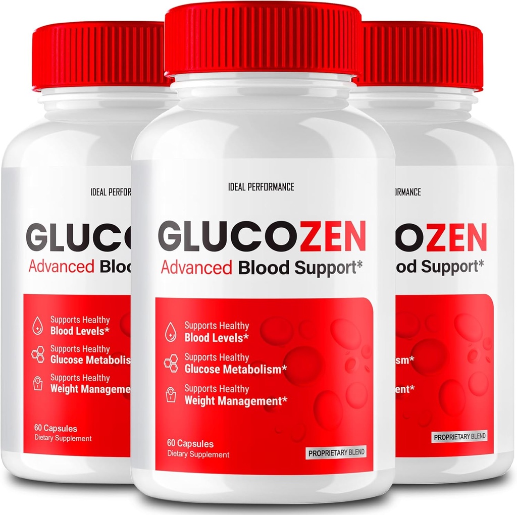 Glucozen Kapsler, Glucozen Support Pills - Maksimal styrke, Glucozen Sundhed & Wellness Kapsler, Glucozen Alle naturlige formel piller, Gluco Zen Health Kapsler Anmeldelser (3 Pack)