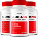 Glucozen Capsules, Glucozen Support Supplement Pills - Maximum Strength, Glucozen Health & Wellness Capsules, Glucozen All Natural Formula Pills, Gluco Zen Health Capsules Reviews (3 Pack)