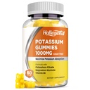 Kalium Gummies 1000mg, Maksimize Kalium Absoption Blend med vitamin B6 Magnesium, Kalium Citrate supplement til voksne, Sukker fri, 60 Tæl