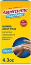 Aspercreme Lidocain Pain Relief Cream lindrer forstuvede nerver, Nummerering tematisk analyse med Max- Strength 4% Lidocain & Fugt Aloe, 4.3 Oz.
