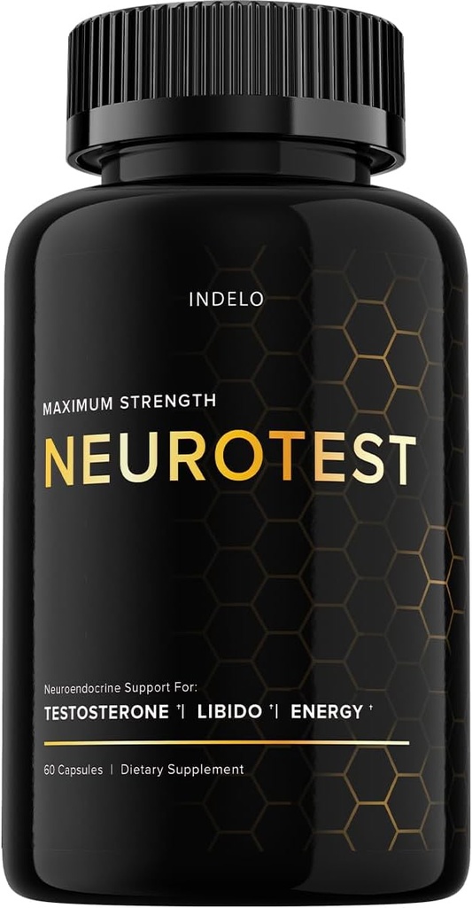 NeuroTest Pills Capsules, NeuroTest Dietary Supplement for Men, NeuroTest Daily for Peak Performance and Wellness, NeuroTest Reviews, Neuro Test Advanced Formula Pills (60 Capsules)