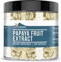 Earthborn Elements Papaya Fruit Extract 200 Kapsler, Pure & Ufortyndet, Ingen tilsætningsstoffer