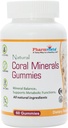 Coral Calcium Gummies med Trace Minerals - Tasty, Vegan, Gluten Free Gummies med Natural Calcium & Vitamin D3, 60 Greve