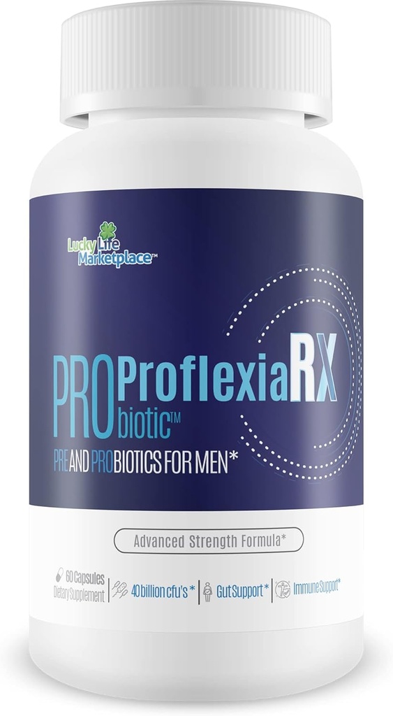 Probiotisk Proflexia Rx Mand Formel - vores bedste mandlige formel med Prebiotics & over 40 milliarder CFU 'er af Probiotics - Støtte din mandlige sundhed med denne naturlige Probiotika for mænd