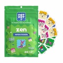 NATPAT Zen Patch Mood Calming klistermærker til børn og voksne - Kemisk og stoffri, Mood Support til afslapning, afslapning og bevægelse forordning - BuzzPatch Natural Patch (24 Pack)