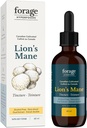 Lions Mane Tincture, med Premium Mushroom Extract, til Hukommelse Forbedring og Nerve Support, Dual Extract, Alkoholfri, 60 ml