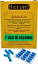 Hæmor7: 7Days 15 Capsules Herbal Hæmorhoid Detox Formel, Fórmula Herbal para desintoxar las hemorroides Durante 7 días