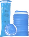 HCS Ememesis tasker Disponible - Premium, Hospital Grade, Voksne & Børn - Vomit tasker Disponible til bil, Rejser, Home Use - Kast op, Barf, Puke - 24, Stærk (40 fl oz)