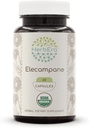 HerbEra Elecampane 60 USDA Organic Capsules, 500 mg, Lavet med Elecampane (Inula Helenium) Tørret rod (60 kapsler)