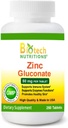 Zinkgluconat 50 mg 250 tabletter Lavet i USA Vegetarisk / Vegansk Zinkgluconat