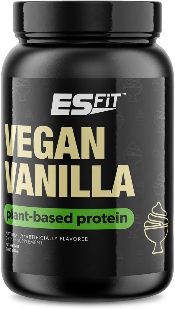 Plant baseret protein; 124; 2lbs • 124; 20g Protein • 124; Post Workout Muscle Recovery • 124; Testet og certificeret (Glat Vanilla)