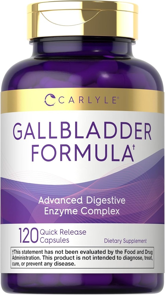 Carlyle Gallblære Supplement: 124; 120 Quick Release Kapsler: 124; Komplet fordøjelseskompleks: 124; Non- GMO & Gluten Free Formel