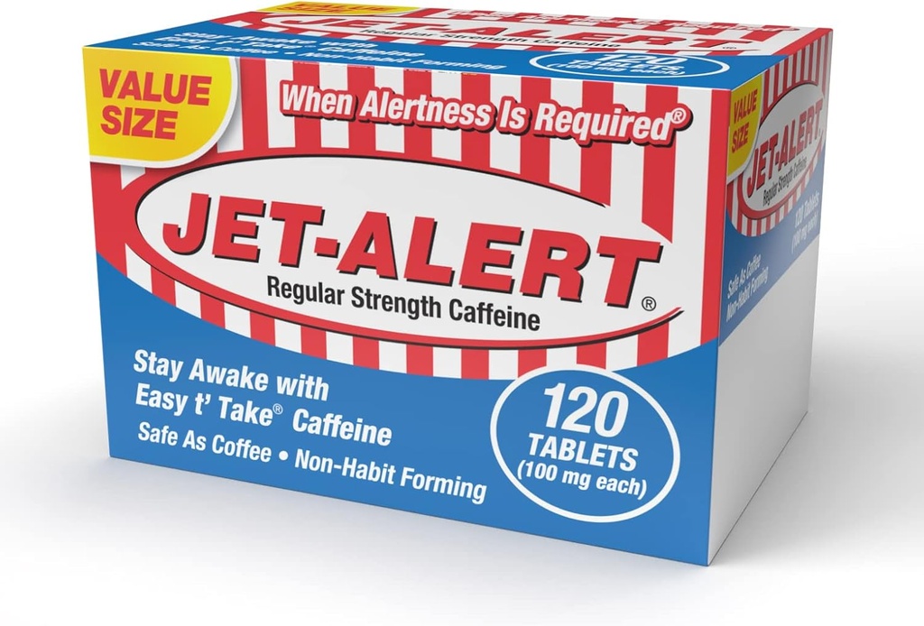 Jet- Alert 100 MG Hver Koffein Tab 120 Tæl