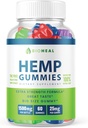 BioHeal Gummies - Official Formula - Bioheal Gummies with Hemp Extract Extra Strength Performance Hemp Blend, Great Taste, Bio Heal Big Size Gummy, New 2023 1500mg Per Bottle New 2023 (60 Gummies)