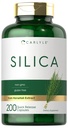 Carlyle Silica Supplements Capsules Note 124; 200 Greve Note 124; from Horsetail Extract Note 124; Non- GMO & Gluten Free
