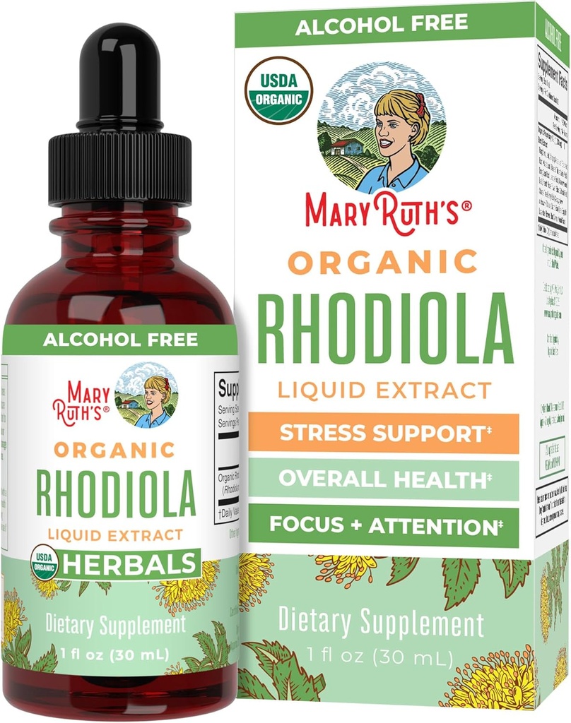 Rhodiola Rosea Supplement af MaryRuth 's Beeg 124; USDA Organic Herbal Extract XX 124; Nootrope Beeg 124; Focus Supplement â 124; Non- GMO' er Beeg 124; 30 Serveringer