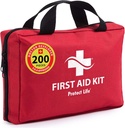 Beskyt Life Business Førstehjælp Kit, Nødhjælp Kit til kontor indstilling, Medicinsk Kit Supplies, Førstehjælp Kits til virksomheder, Skole & kommerciel brug - 200 stykker