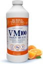Begravet Treasure VM100 Komplet daglige flydende vitaminer og mineraler plus antioxidanter supplement til maksimal Absorption Great Tasting Orange Zest Flavor 32 Servering 32 Ounce