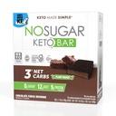 Ingen Sugar Keto Bar Snack, Fudge Brownie, 12 x 1.41oz Barer - Lav Carb Ingen Sukker Keto Snack Mad med Keto Friendly Macros, 3g Net Carb, 9g Plant Based Protein, 13g Sund Fedt, Sukker Free (0g)