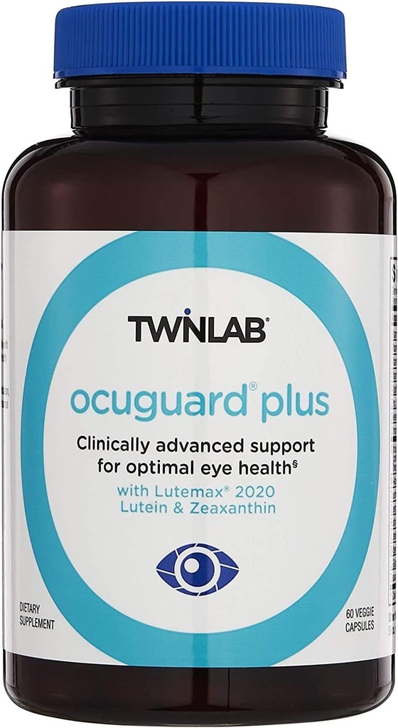 Twinlab Ocuguard Plus - Øjentillæg med zink, vitamin A, C & D - 60 Veggie kapsler