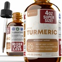 Rejuvica Sundhed Aktiv Gurkemeje 4oz XL Super Størrelse - Avanceret flydende supplement Tincture - Curcuma Longa Extract Drops - Gurkemeje Rødder Kun - naturligt Occurering Curcumin