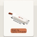 2 stk Travel Pill Arrangører, BOSOIRSOU Daily Pill Box, Dag Pill Dispenser, Pill Case, Travel Medicine Organizer, Pill Containers for Vitaminer Fish Oliils Supplement