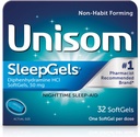 Unisom SleepGels, Nighttime Sleep- aid, Diphenhydramin HCI 50 mg, 32 SoftGels