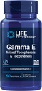 Life Extension Gamma E Blandede tocopheroler & tocotrienoler - Komplet E-vitamin Spectrum, Antioxidant Protection - Non-GMO, Gluten- Free - 60 Softgels