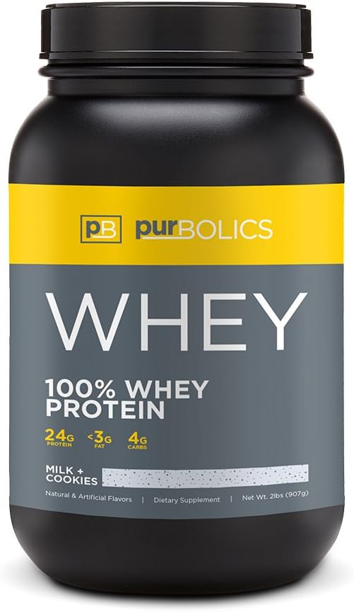 Purbolics Protein Medic124; 100% Whey Protein Medical 124; Build Lean Muscle & Improve Recovery Medicine 124; 24g Protein Medical 124; 28 Servering (Mælk + Cookies)