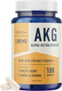 AKG Supplementér 124; 1,100MG Per Serving C124; 180 Kapsler C124; Alpha Ketoglutarat Med Calcium + vitamin C