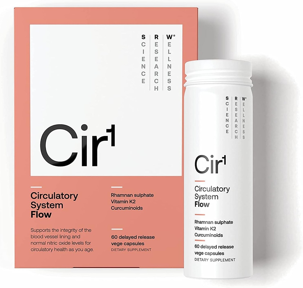 SRW Laboratories Cir Note 124; Support Normal Blood Pressure & Nitric Oxide Levels, Understøtter Blood Vessel Structure & Integrity (60 Greve (pakke med 1))
