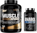 Nutrex Forskning Whey Protein Powder, Chokolade Anabol PM Nighttime Muscle Builder & Sleep Aid