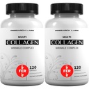 Research Labs 2 for 1 Promo 240 Collagen Pills - 6000 mg Per Day. Grass Fed Anti-Aging Support for Skin, Joints, Tendons, Bones, Hair and Nails. Paleo Friendly. Collagen Peptides Powder Supplement…