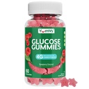 YUM-V'S Glucose Gummies – Fast Acting Glucose Chewable Gummies – Great Tasting – Gluten Free, Vegan, Non-GMO – Berry Natural Flavor – 60 Chewable Gummy for Adults & Kids