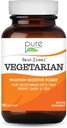Real- Zymes ™ Vegetarisk fordøjelsesenzymer supplement med Probiotika for bedre fordøjelse - Naturlig støtte til lindring af Bloating, Gas, Bælte, Diarré, Forstoppelse, IBS, osv. - 90 Caps