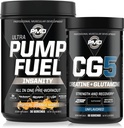 PMD Sport Ultra Pump Fuel Insanity - Pre Workout - Tropical Orange Mango (30 Servere) Sport CG5 Premium Creatin og L- Glutamin Powder (60 Servere)