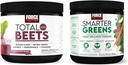 Kraftfaktor Total Beets Drink Mix Superfood Powder med Nitrater til Support Circulations, Blood Flow & Smarter Green Daglig Wellness Powder til Support Energy, Immunity & fordøjelse