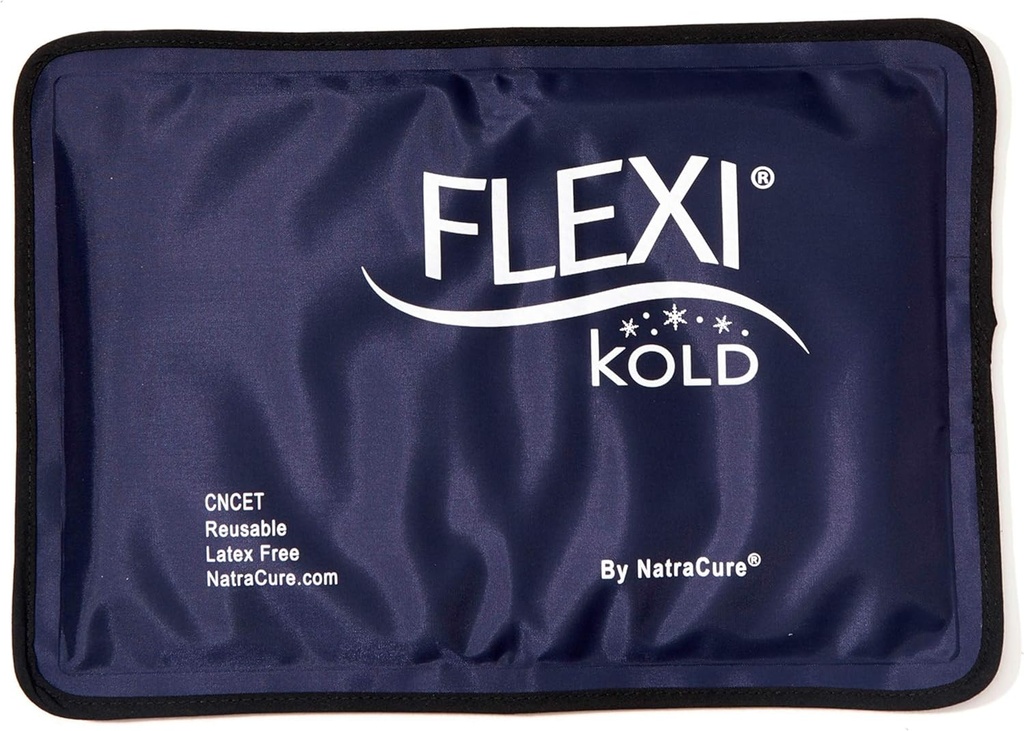 FlexiKold Gel Soft Flexible Ice Packs til skader - Genanvendelig Fryser Cold Pack, Cold Compress & Cooling Gel Pad for Face, Shoulder, Hip, Leg, Arm, Ankle & Foot Skader - Medium - 7,5 "x 11,5"