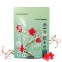 PowderVitamin Electrolytes Powder Plus (100 Servings) Green Tea Ginseng Electrolyte Powder Keto, Sugar Free, Pink Himalayan Salt,1000mg Potassium,150mg Calcium,150mg Magnesium, Hydration Powder
