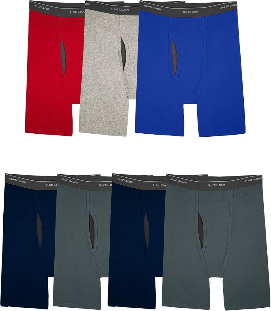 Frugt fra Loom mens Coolzone Boxer Briefinger, Fugt Wicking & Breathable, Diverse farve Multipacks