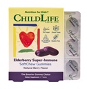 BEDLIFE ESSENTIALS Elderberry Super- immun SoftChew Gummies for Kids - Immunstøtte med vitamin C & vitamin D3, Elderberry immunsupplement til babyer, tandhjul og børn - Berry, 27 Softchews