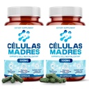 Stem Cell Kosttilskud 500mg (120 Cap) Natural Anti- Aging & Longevity Support med Spirulina & Chlorella, Boost Cellular Fornyelse, Gendanne ungdommelig energi, Reducere fælles ømhed - Celulas Madre