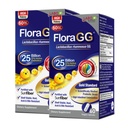 LABO Nutrition FloraGG, Lactobacillus Rhamnosus GG 25 Millioner CFU Aktive Probiotika & Sunfiber Prebiotic Fiber Supplement, Support Sund Intestinal, Immunsundhed Forsinket udgivelse & Gluten Free 60sx2