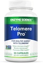 Enzyme Science Telomere Pro Mea124; understøtter Cellular Health, energi produktion, og sund aldring Measurement 124; Formuleret med vitamin D3, Rhodiola og Astragalus Measurement 124; Natural Telomerase Supplement, 30 Servering